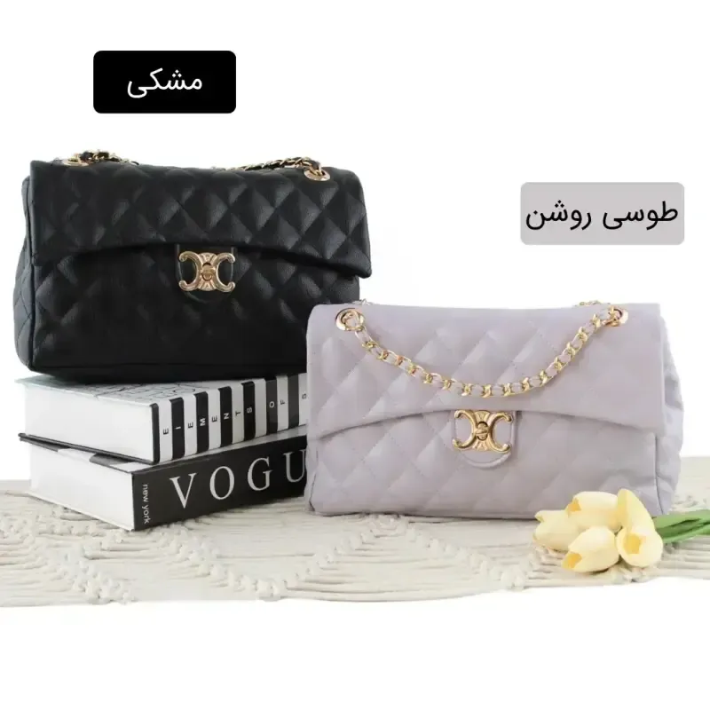 کیف پاسپورتی چرم مصنوعی زنانه روزمره بند بلند قهوه ای - تصویر 2