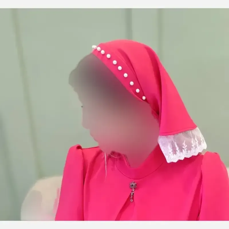پیراهن مجلسی زنانه کرپ مازراتی مدل ستاره به همراه تل اسکارف و سنجاق یقه - تصویر 11