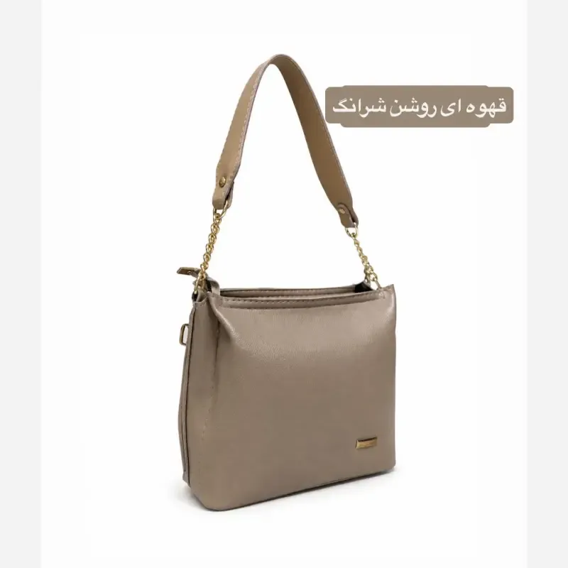 کیف زنانه چرم مصنوعی رسمی و روزمره با بند بلند - تصویر 3