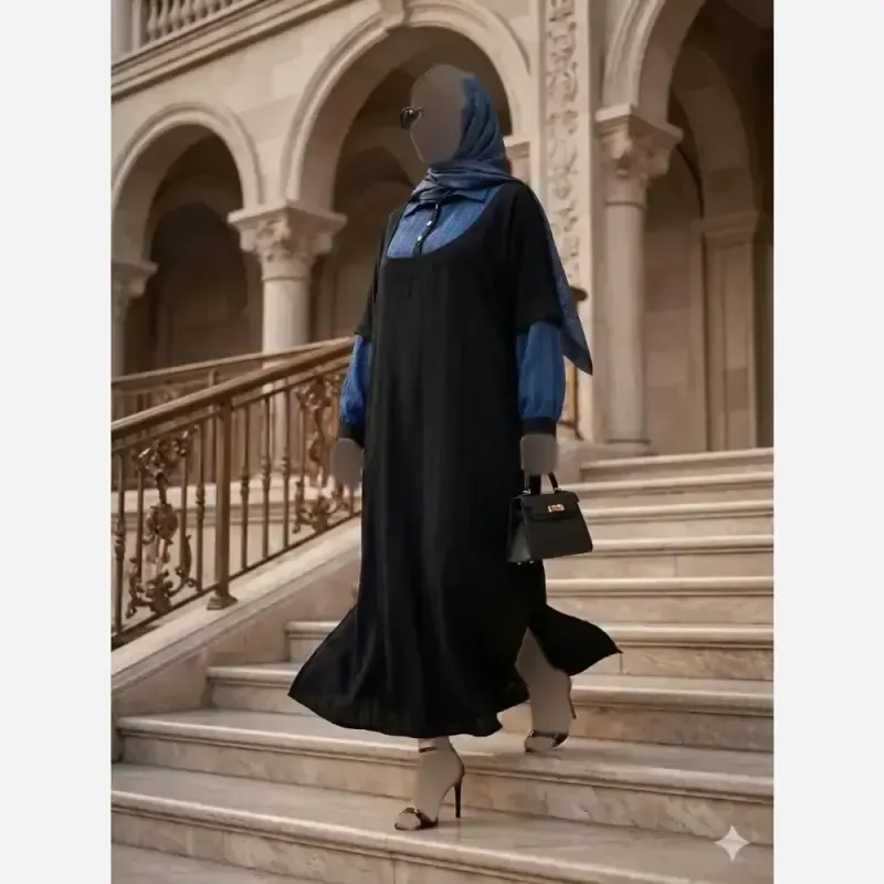 پیراهن مدل ریما جنس شانتون ژاکارد خرجکار آیوا سایز آزاد 38 تا 58 قد 130 - تصویر 9