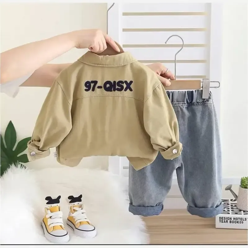 ست سه تکه کت و شلوار و بلوز پسرانه وارداتی مناسب 1 تا 5 سال - تصویر 4