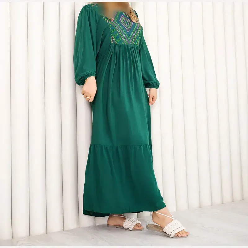 پیراهن ساحلی کیمونو آستین خفاشی نخی فری سایز تا 50 بدون آبرفت و رنگ رفت تنخور شیک و راحت - تصویر 8