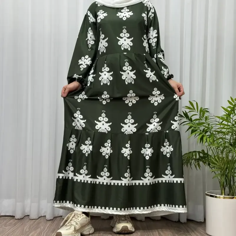 پیراهن ساحلی زنانه بوگاتی فری سایز تا 48 قد 135 چهارفصل شیک و راحت بدون آبرفت و رنگ رفت - تصویر 2