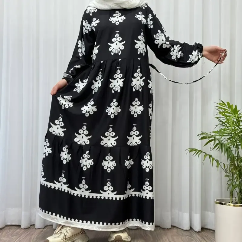 پیراهن ساحلی زنانه بوگاتی فری سایز تا 48 قد 135 چهارفصل شیک و راحت بدون آبرفت و رنگ رفت - تصویر 4