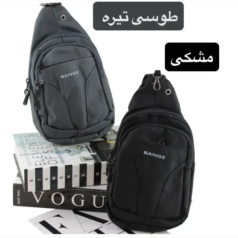 کیف دوشی اسپرت مردانه پارچه ای با بند بلند و سه جیب بیرونی - تصویر 7