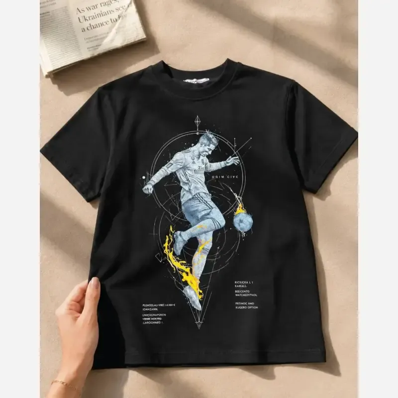 تیشرت طرح کریس رونالدو CR7 بچگانه - تصویر 6