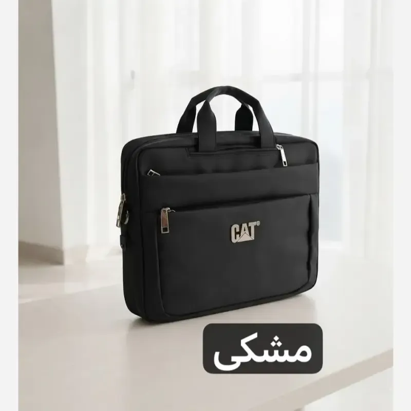 کیف اداری 3 کاره برزنت کوله دوشی دستی با جا لپ تاپ و کابل USB - تصویر 5