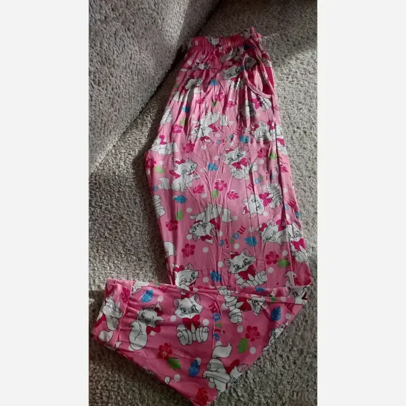 شلوار راحتی طرح عروسکی زنانه برند لیدی سایز 36 تا 48 پارچه خنک و لطیف - تصویر 2