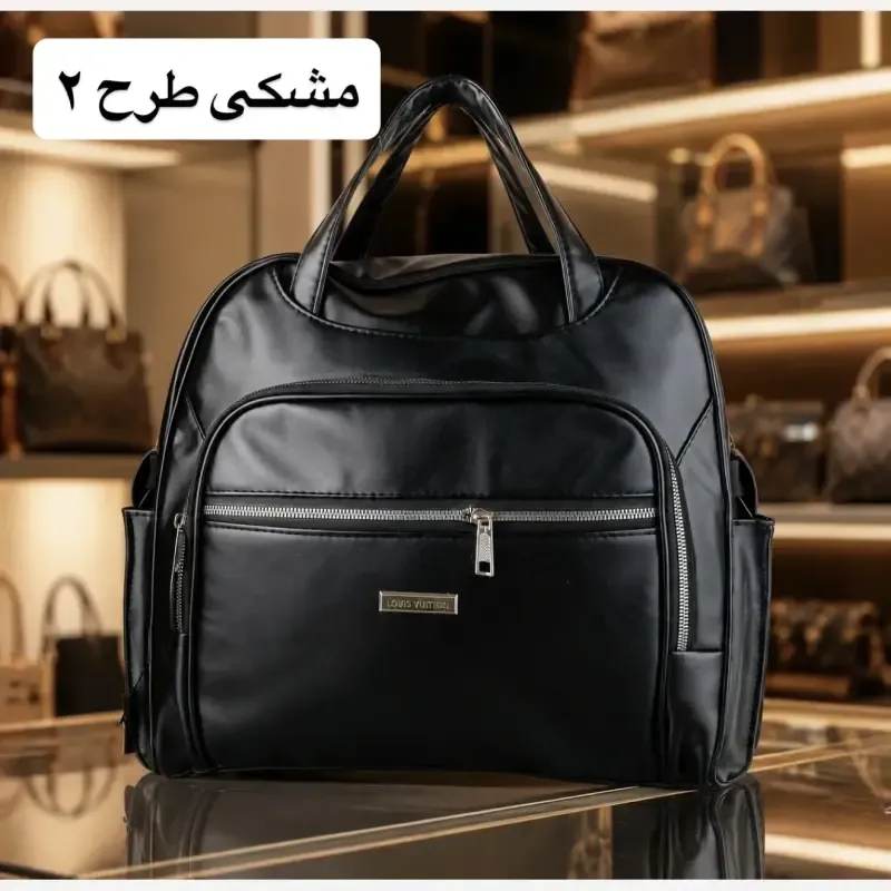 کیف زنانه چرم مصنوعی روزمره مسافرتی مهمانی - تصویر 3