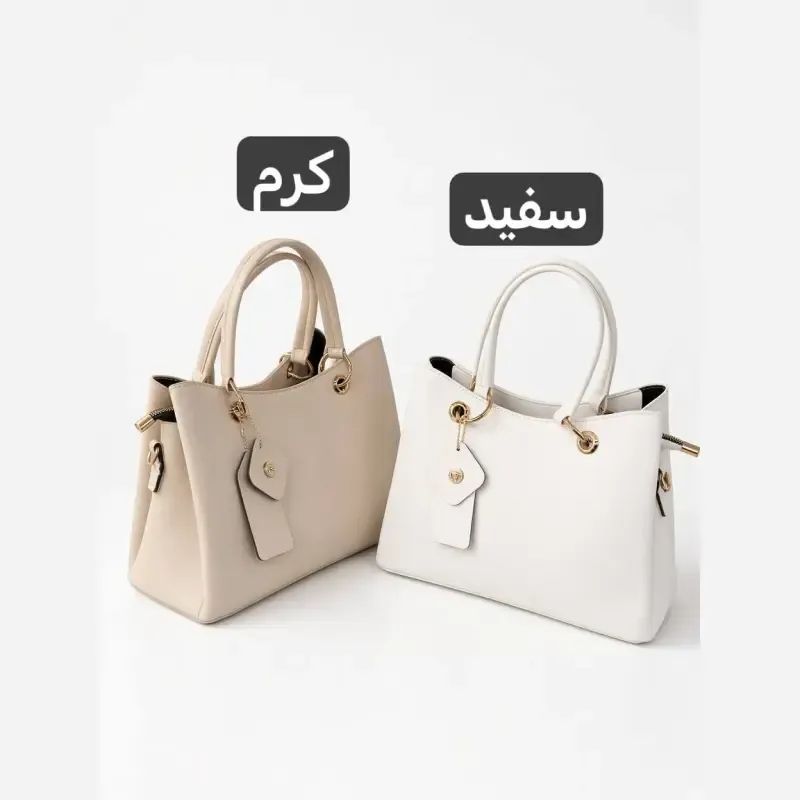 کیف زنانه چرم مصنوعی روزمره و رسمی بند بلند - تصویر 4
