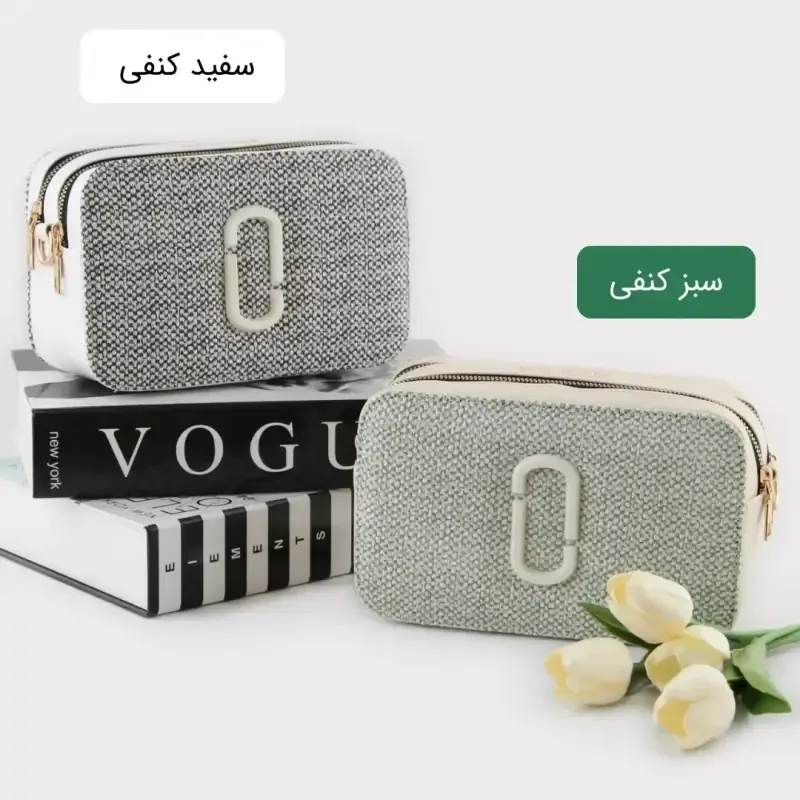 کیف پاسپورتی چرم مصنوعی اسپرت و روزمره دارای بند بلند و دو جیب بیرونی - تصویر 7