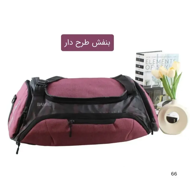 ساک ورزشی اسپرت پارچه ای با بند بلند و جیب بیرونی - تصویر 2