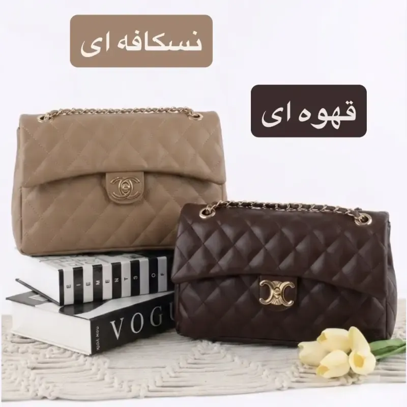کیف پاسپورتی چرم مصنوعی زنانه روزمره بند بلند قهوه ای - تصویر 7