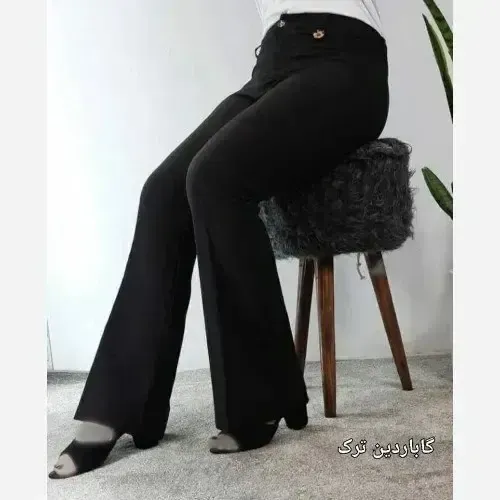 شلوار دمپا بوتکات کرپ گاباردین زنانه سایز 40 تا 52 - تصویر 5