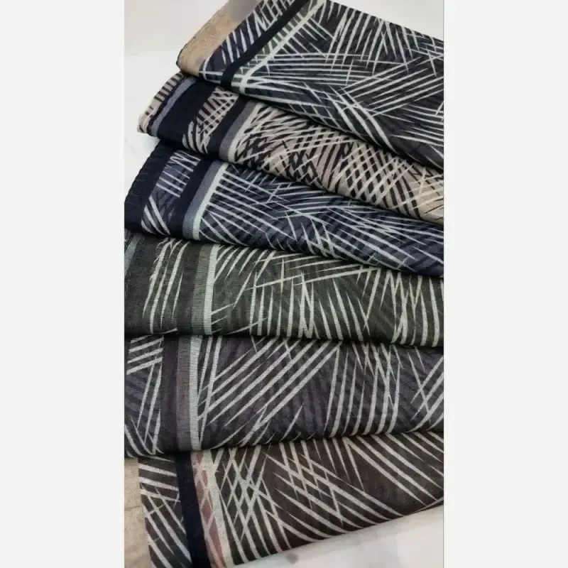 خرید عمده روسری نخی قواره یک متری دوردوخت 100 عددی - تصویر 4