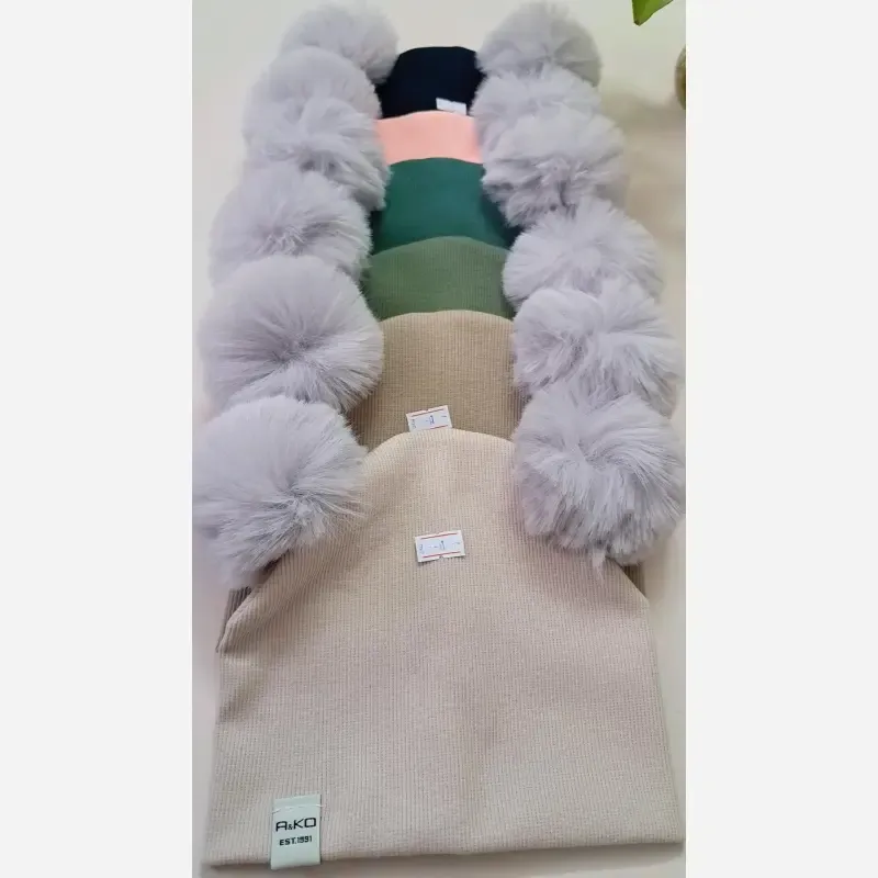 کلاه کودک پومدار فانریپ پنبه اسپرت سایز 1 و 2 مناسب 1 تا 4 سال - تصویر 5