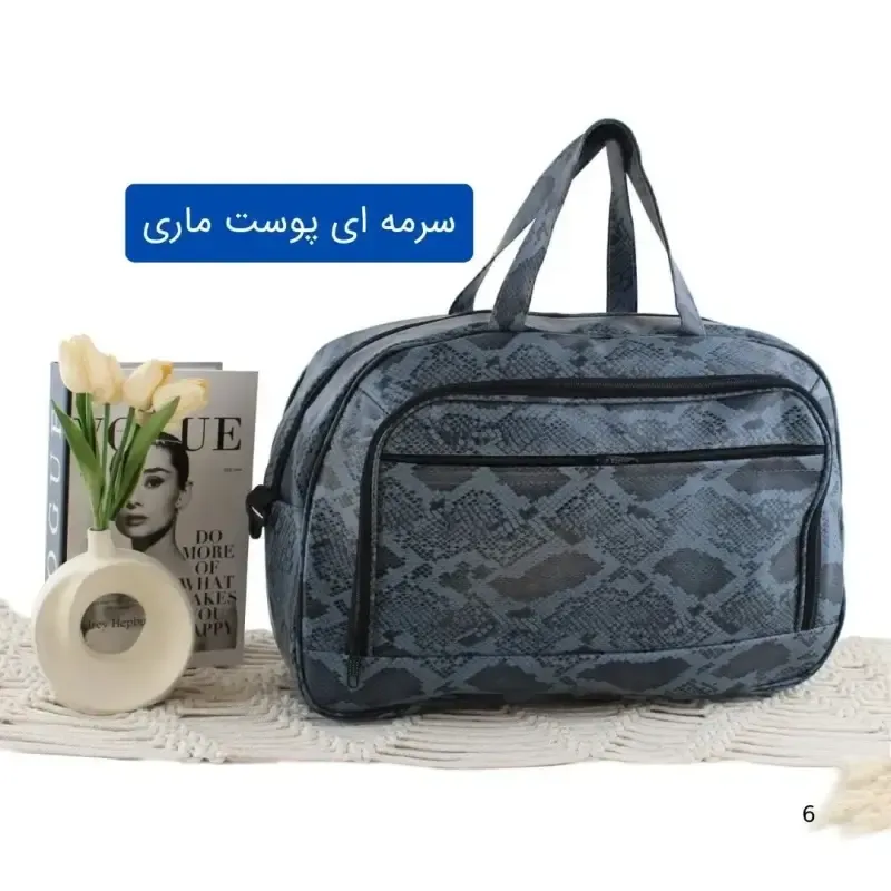 ساک دستی چرم مصنوعی زنانه روزمره و مهمانی با بند بلند - تصویر 3