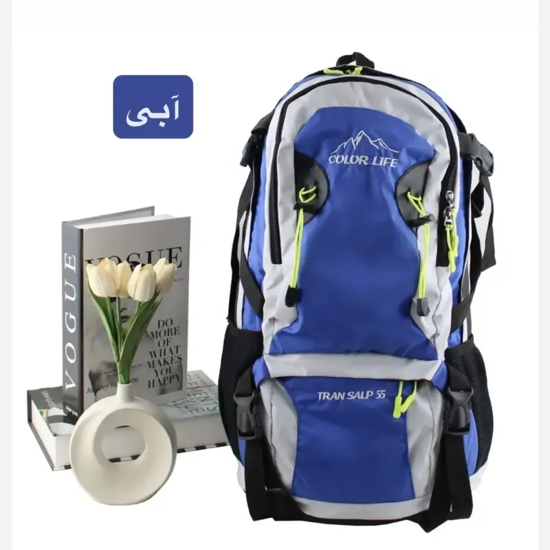 کوله پشتی مسافرتی و ورزشی پارچه ای چهار جیب بیرونی - تصویر 3