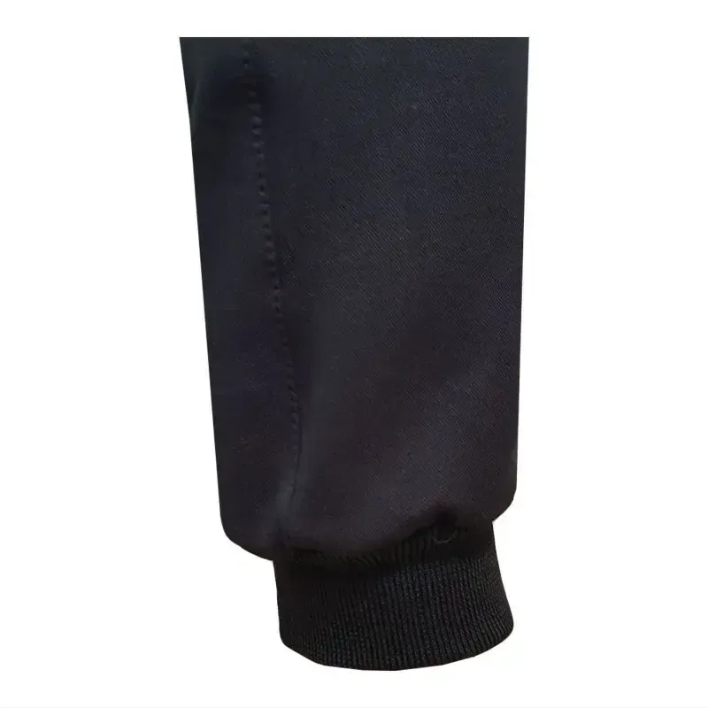 ست تیشرت آستین بلند مردانه طرح ادیداس مدل r 45645 یقه ایستاده جودون ترکيبي دو رنگ شلوار مشکی کمر کش دم پا کش - تصویر 3