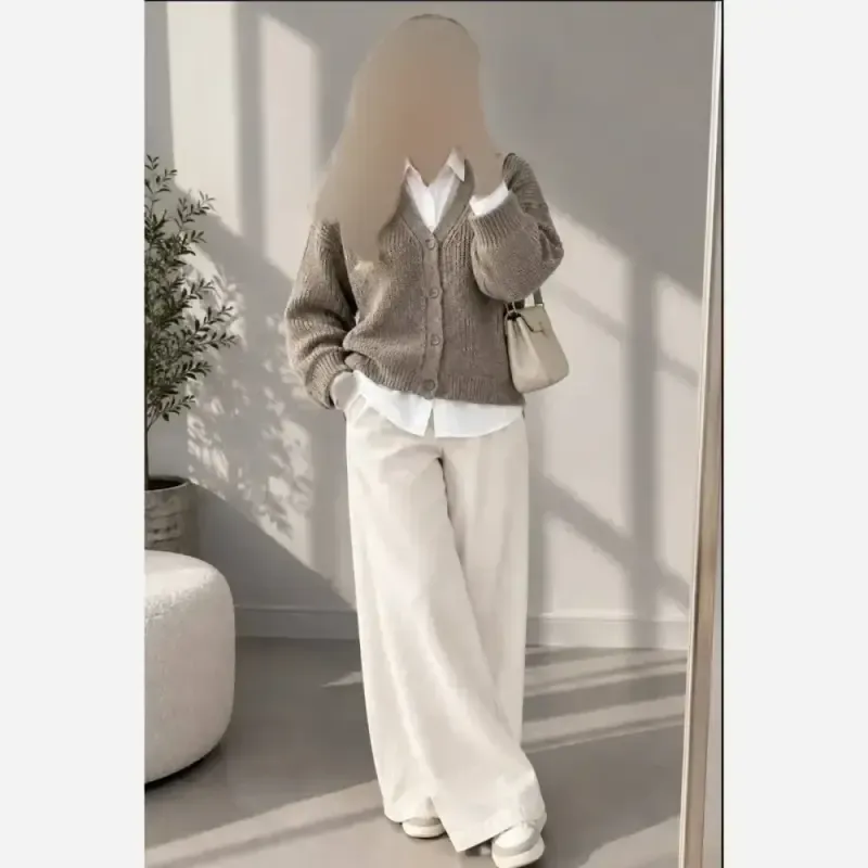 ژاکت بافت چهار دکمه نخ ترک ضد حساسیت - تصویر 3