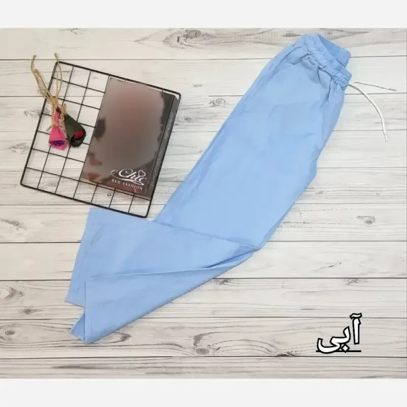 شلوار نیم بگ لینن زنانه سایز 38 تا 48 قد 100 سانت - تصویر 2