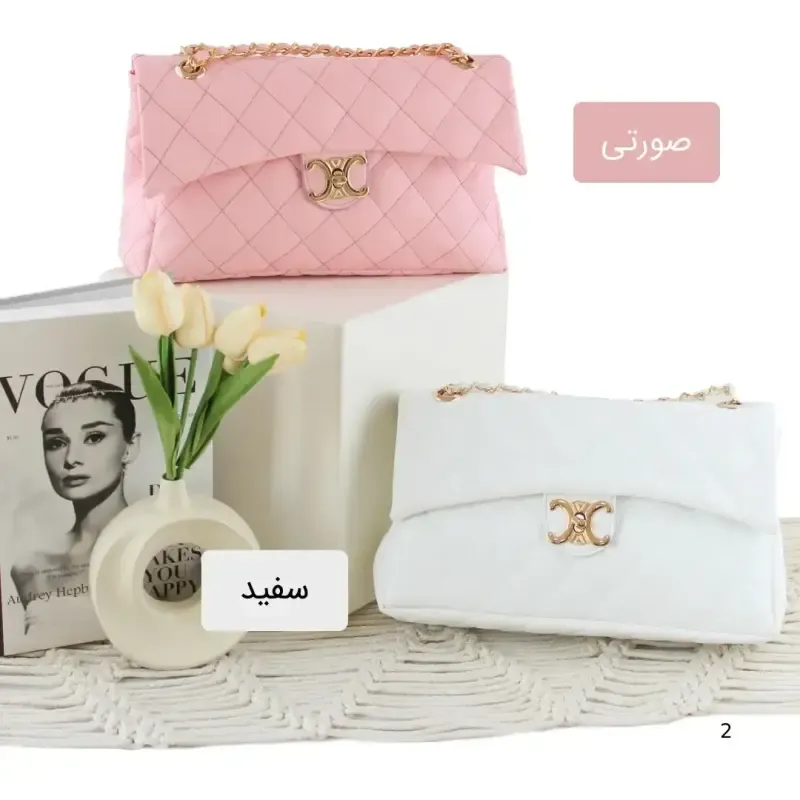کیف پاسپورتی چرم مصنوعی زنانه روزمره بند بلند قهوه ای - تصویر 6