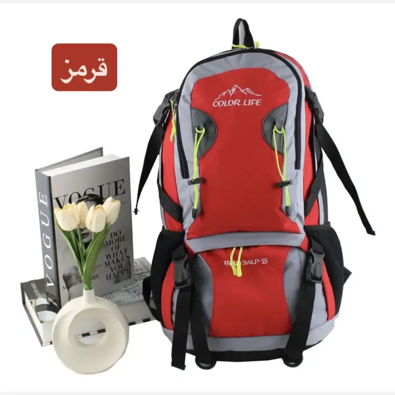 کوله پشتی مسافرتی و ورزشی پارچه ای چهار جیب بیرونی - تصویر 4