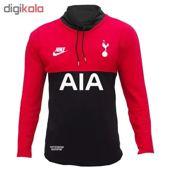 تیشرت آستین بلند مردانه طرح تاتنهام جودون یقه ایستاده L XL 2XL