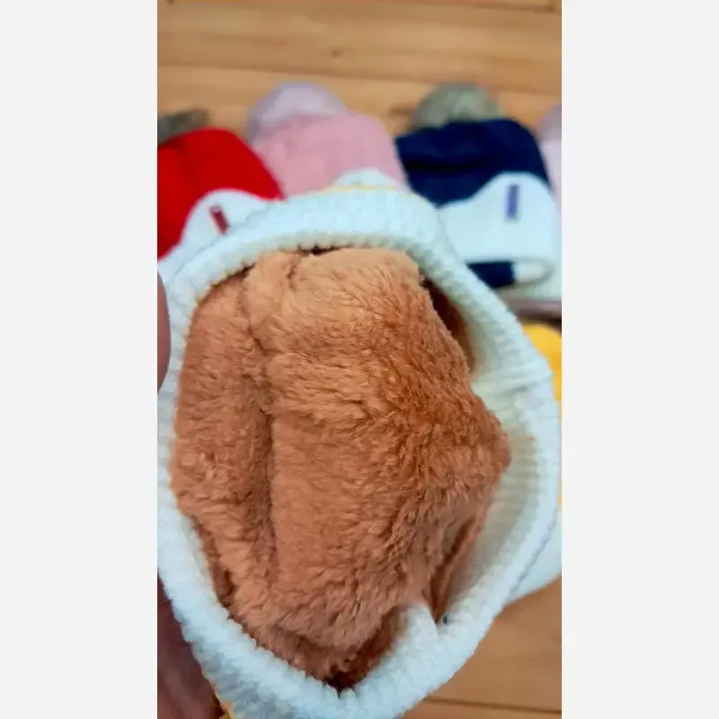 ست کلاه و شال رینگی بافت و داخل خز بچگانه مناسب 1 تا 4 سال - تصویر 2