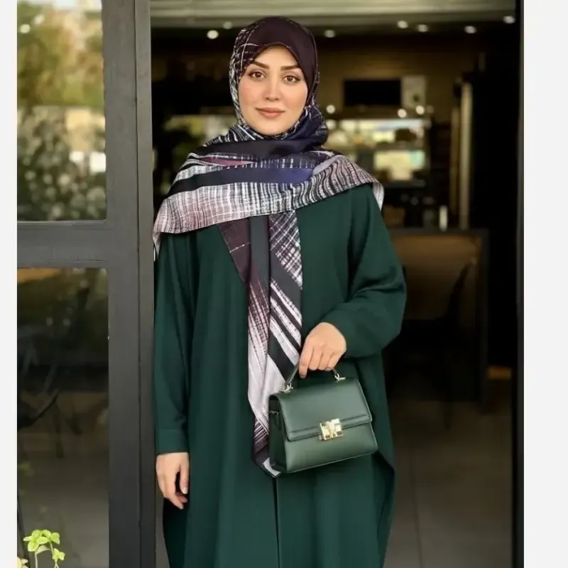 روسری نخی طرح ژینوس رنگ کاربردی زنانه - تصویر 6