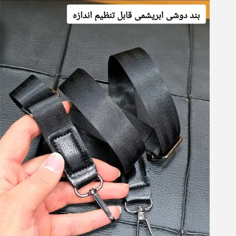 کیف دستی و دوشی مردانه شوزبگ چرم وارداتی درجه یک - تصویر 15
