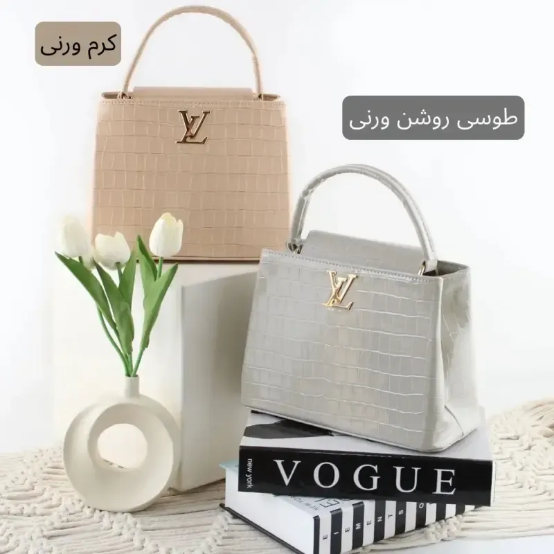 کیف زنانه چرم مصنوعی رسمی و مهمانی با بند بلند - تصویر 3