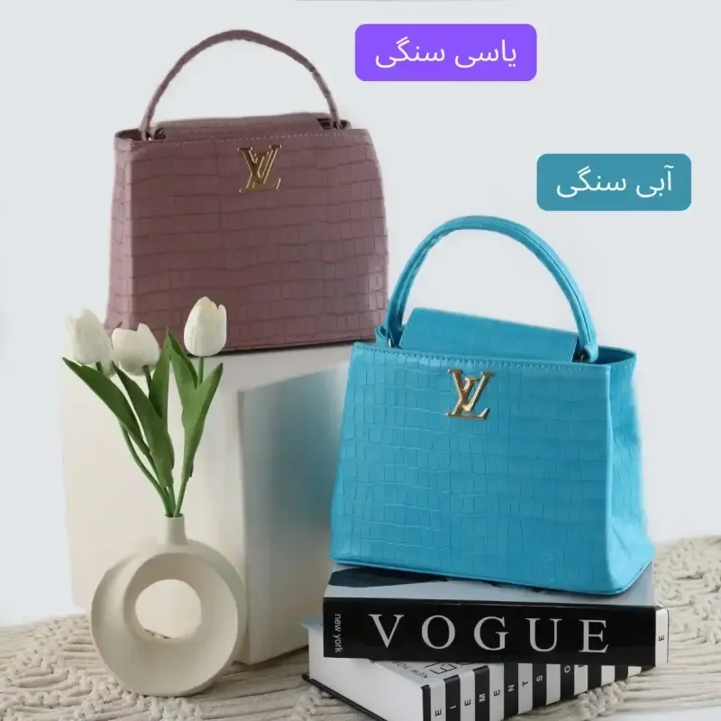کیف زنانه چرم مصنوعی رسمی و مهمانی با بند بلند - تصویر 4