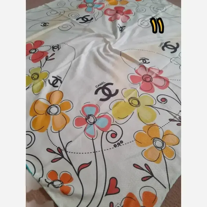 روسری سوپرنخ دخترانه دست دوز قواره 100 سانت فانتزی - تصویر 17