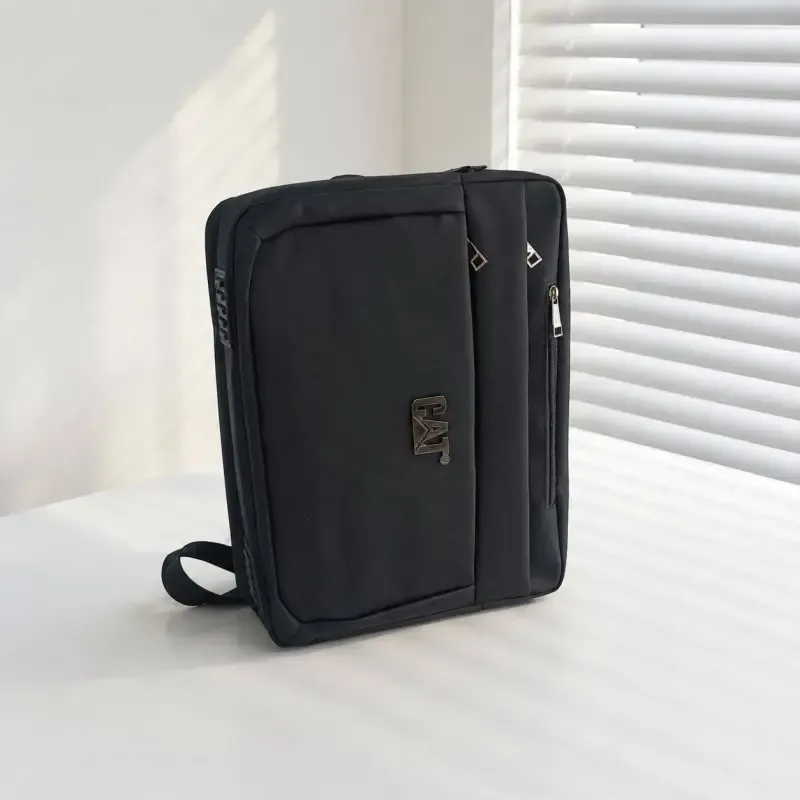 کیف اداری 3 کاره برزنت کوله دوشی دستی با جا لپ تاپ و کابل USB - تصویر 7