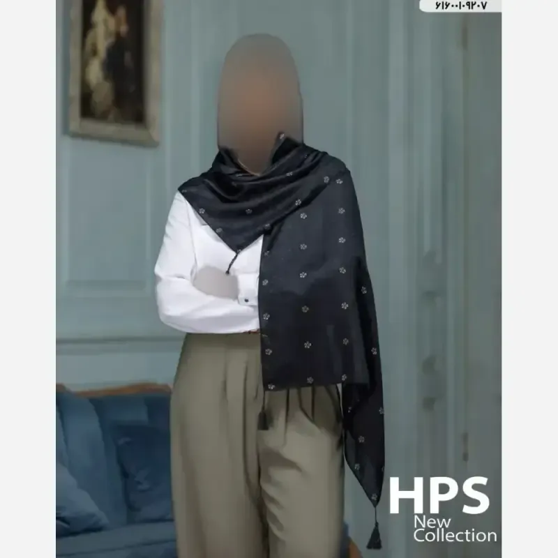 شال پاییزه نخی قواره بلند نرم و لطیف ایستایی عالی 200 در 75 سانت - تصویر 7