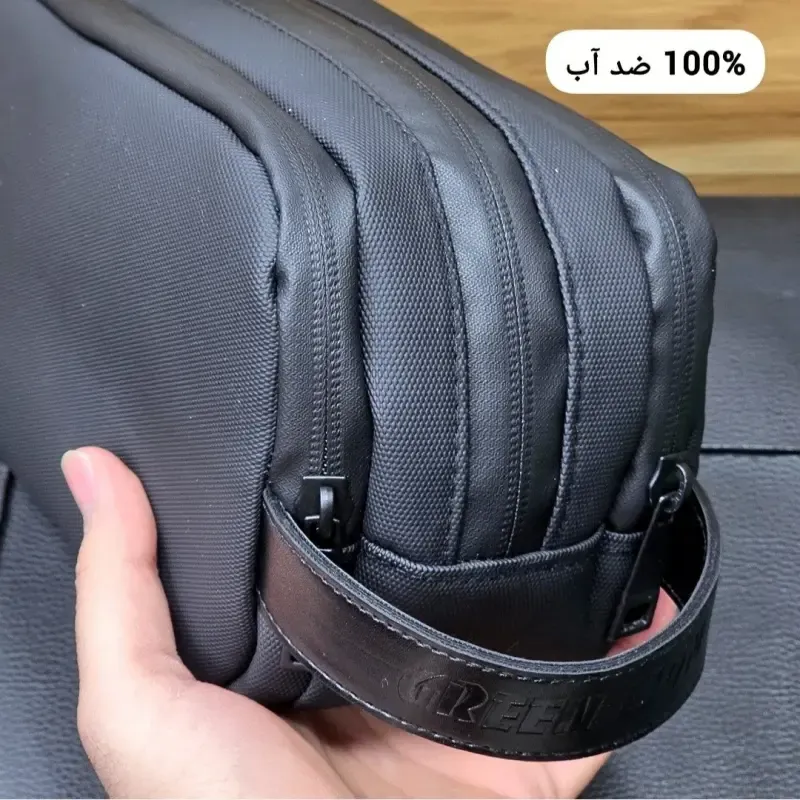 کیف دستی مردانه ضد آب گرین لاین جنس اسکین سیلیکونی ابعاد 13 در 23 سانتی متر - تصویر 11