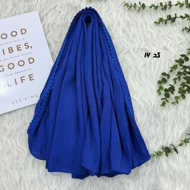 شال نخی ساده برشکا دور عدسی قواره 65 در 190 سانتی متر - تصویر 6