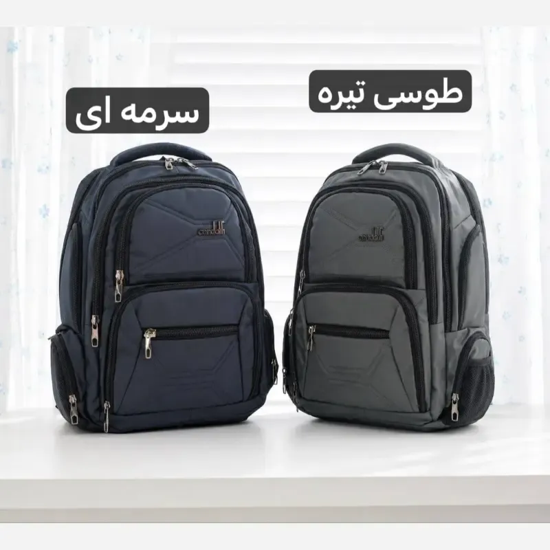 کوله پشتی برزنت روزمره و مدرسه دانشگاه جیب دار - تصویر 5
