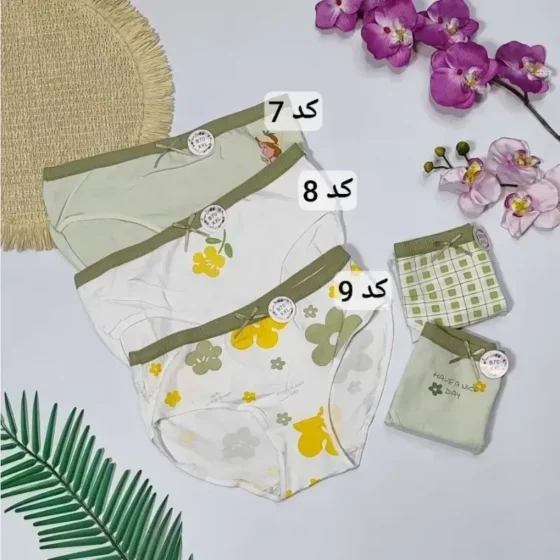 شورت نخی وارداتی سایز بزرگ XXL ضد حساسیت فاق دو لایه