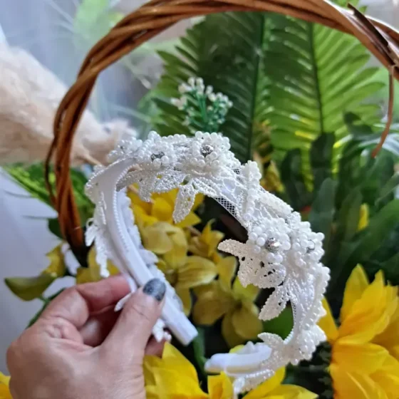 تل مجلسی گیپور سه بعدی گلدار زنانه سفید کرم بادمجانی زرشکی