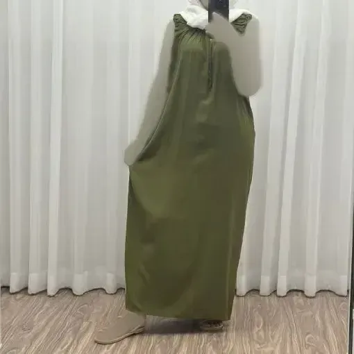 سارافون راحتی زنانه بلند نخی فری سایز مناسب تا سایز 54 - تصویر 5