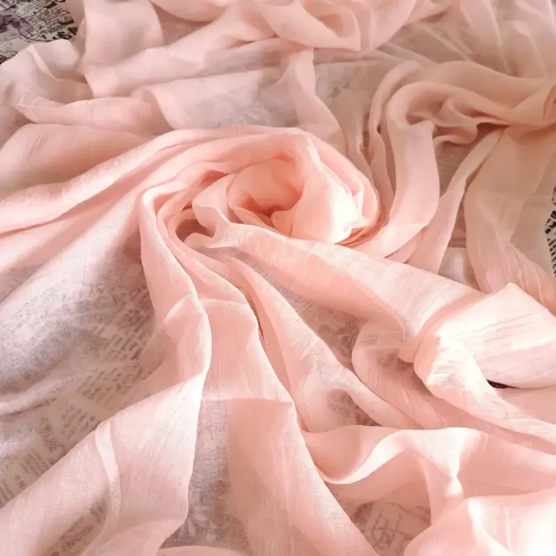 شال نخی سوپر گیاهی 3 متری مشکی و سفید طرح ساده ابعاد 80 در 250 سانتی متر - تصویر 5