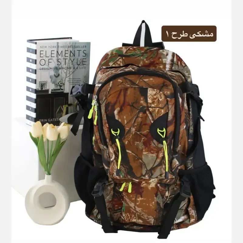 کوله پشتی مسافرتی و ورزشی پارچه ای چهار جیب بیرونی - تصویر 7