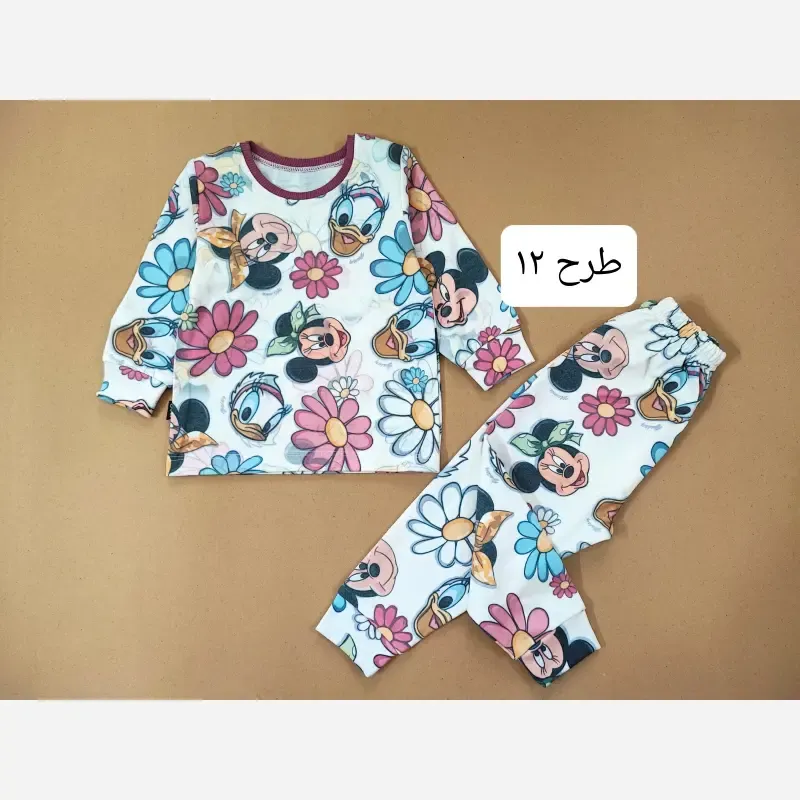 بلوز و شلوار راحتی بچگانه نخی دخترانه و پسرانه - تصویر 2