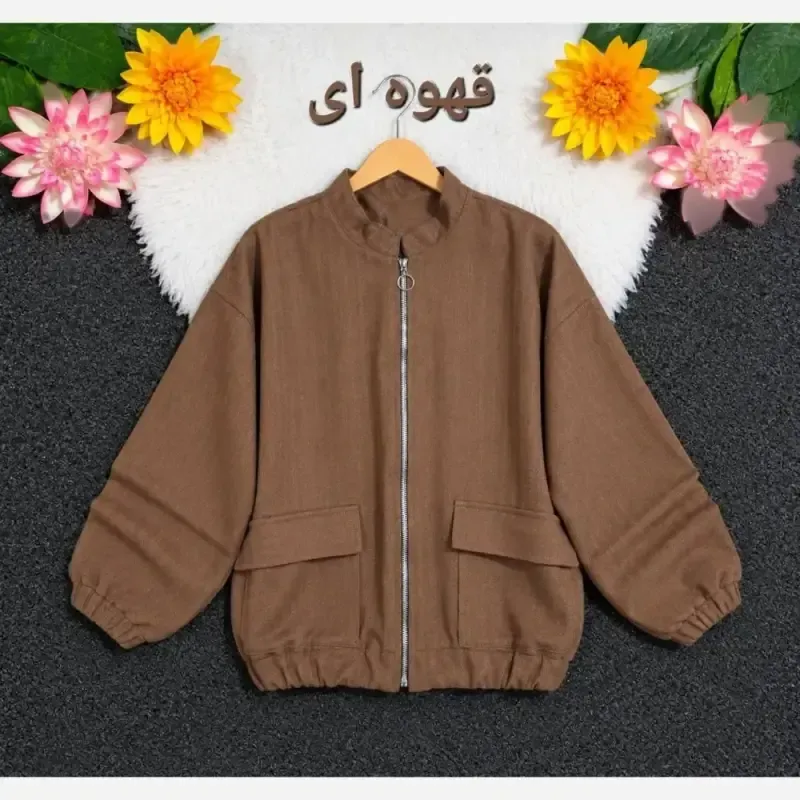 بامبر جکت فلونزی ضخیم و گرم زنانه اسپرت رنگی - تصویر 3