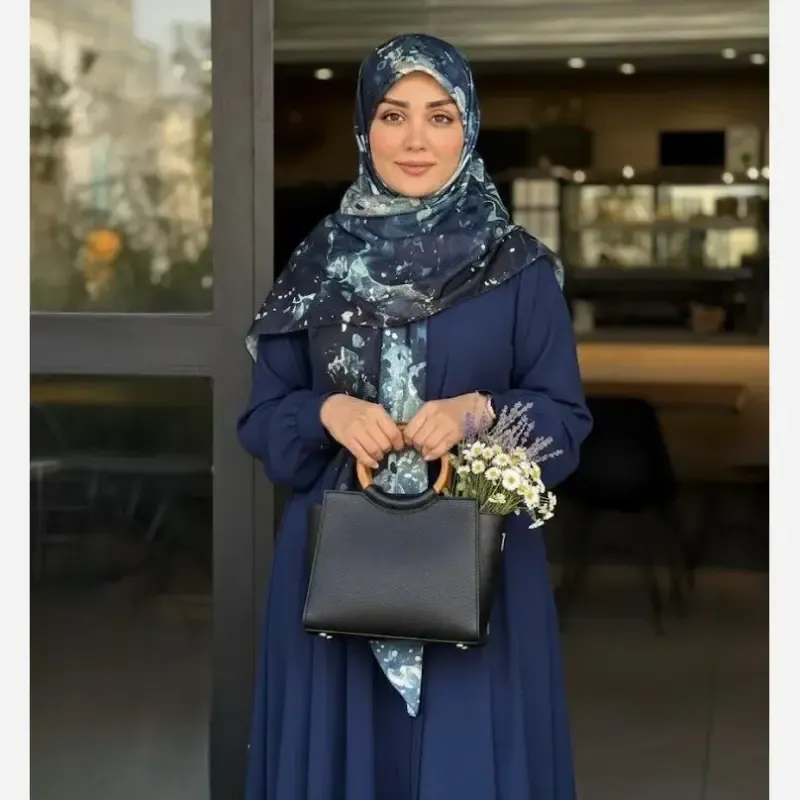 روسری نخ طرح زحل مناسب تیپ اسپرت و مجلسی - تصویر 12