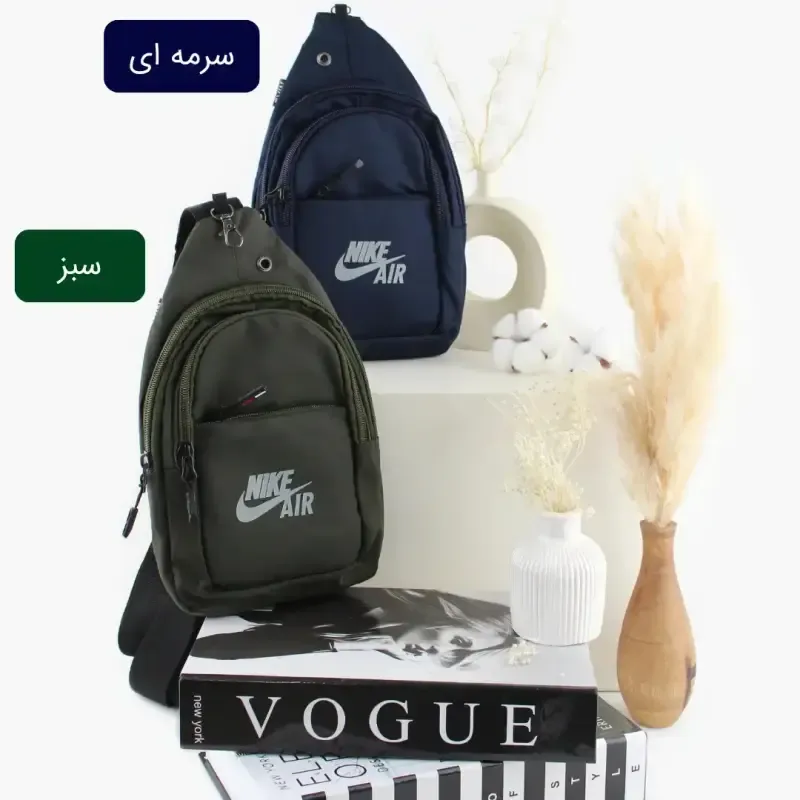 کیف مردانه روزمره پارچه ای طوسی ابعاد 30x17x8 سانتیمتر - تصویر 3