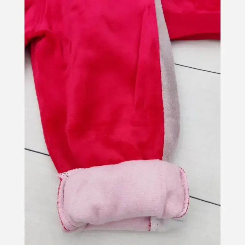 ست بلوز و شلوار مخمل بچگانه طرح زنبوری تو کرک و گرم وارداتی - تصویر 6