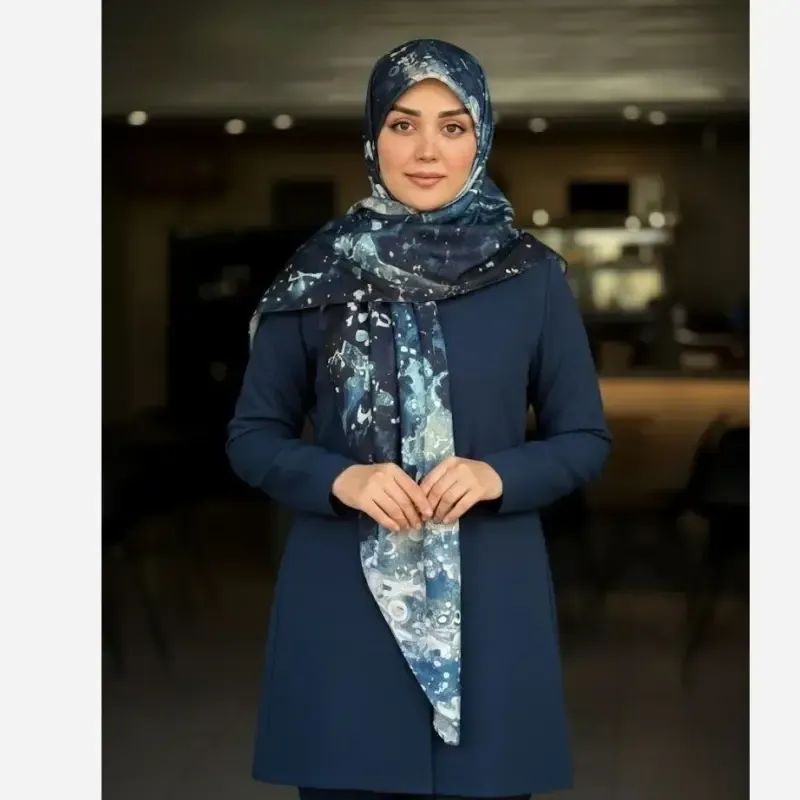 روسری نخ طرح زحل مناسب تیپ اسپرت و مجلسی - تصویر 15
